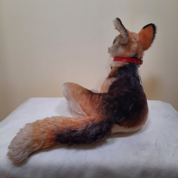 Steiff Arco German Shepherd With Tags Big 22 inch Lying Down Mohair Vintage 70s - Picture 3 of 13